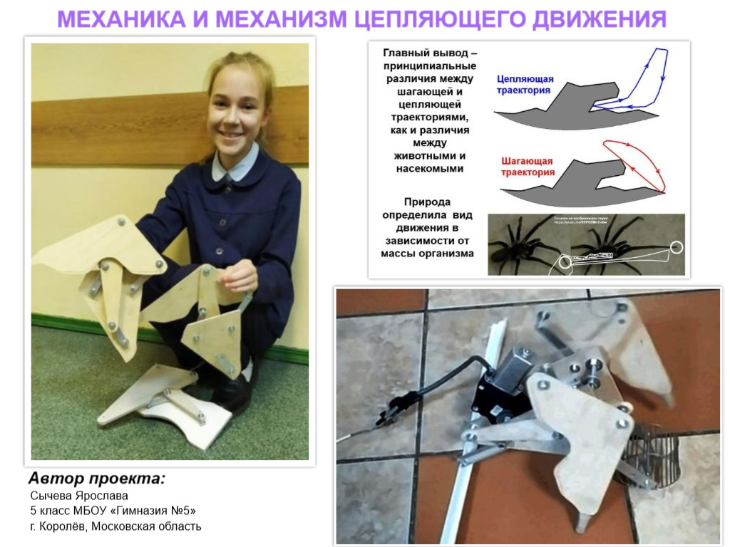 Механика и механизм цепляющего движения