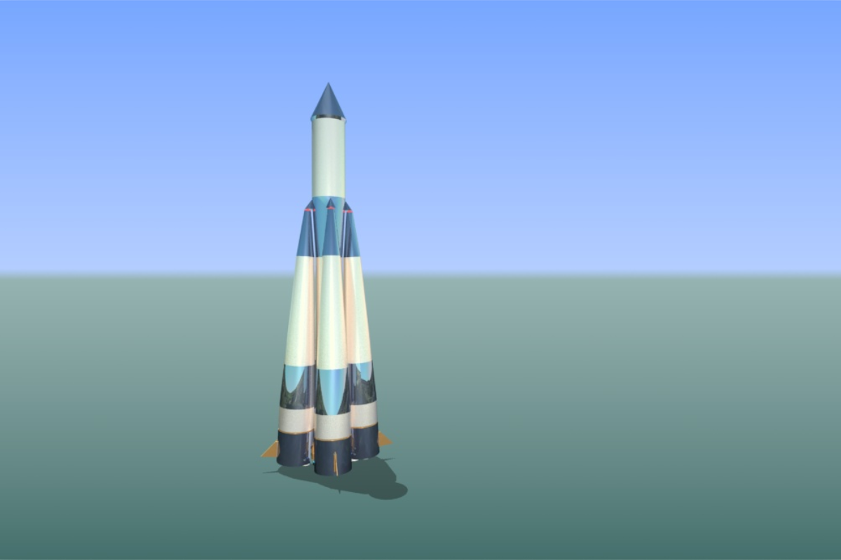Стартуем в науку: 3D-модель ракеты-носителя 